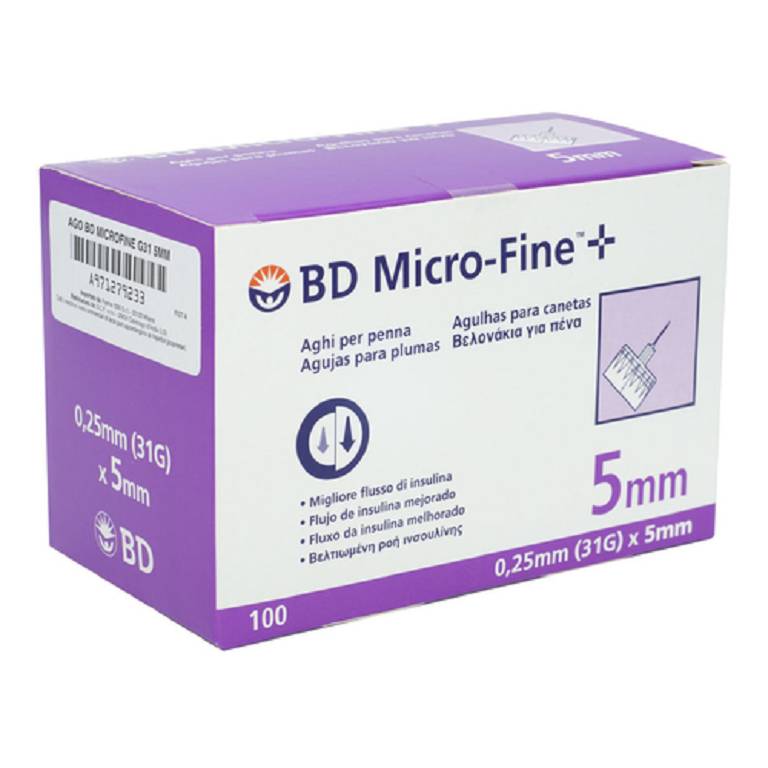 BD MICROFINE AGO G31 5MM 100PZ