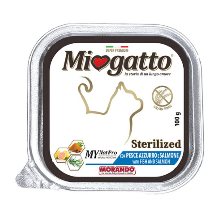 MIOGATTO STERIL P AZZ/SALM 100