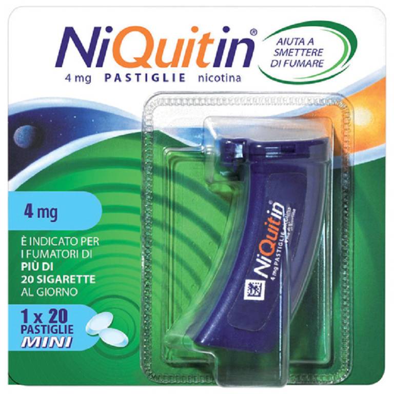 NIQUITIN*20PASTL 4MG MENTA FL